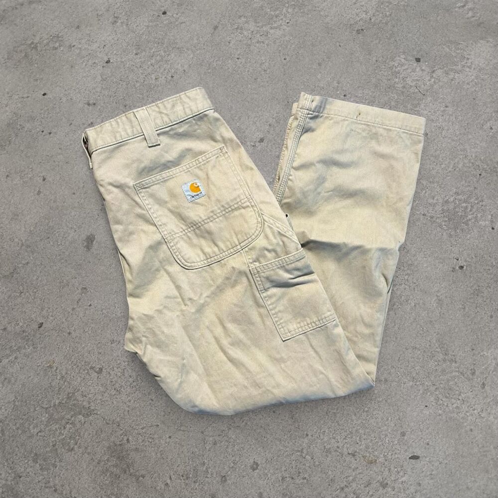 Carhartt Beige Workwear Pants Men’s Size 36x30
